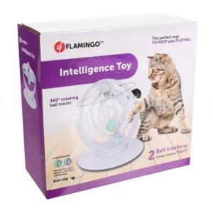 Jouet Electronique Dita Roue avec Balles pour Chats - Flamingo