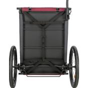 Remorque Vélo Gris/Rouge pour Chien taille M - Trixie