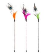 Plumeau à Plume de Paon pour Chat - Flamingo