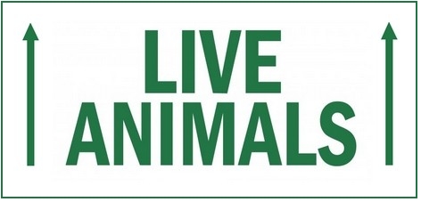Autocollants Sticker Transport d/'animaux vivants