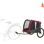 Remorque Vélo pour Chien Rouge Taille L - Trixie