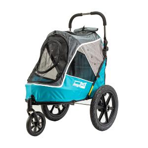 Poussette et Remorque vélo pour Chien Sporty Bleu Océan - Innopet