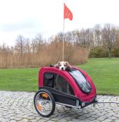 Remorque Vélo pour Chien Rouge taille M - Trixie