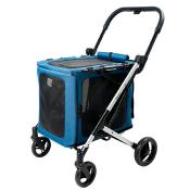 Poussette BigBuddy Bleu pour Chien et chat - Ibiyaya