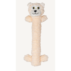 Peluche Ours Blanc long pour Chiens- Animal Boulevard
