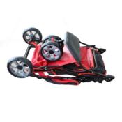 Poussette pour Chien All Terrain Rouge et Noire -  Innopet