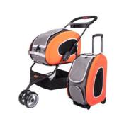Poussette Multifonction Combo 5 en 1 pour Chien et Chat Orange -Innopet