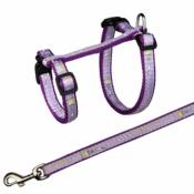 Harnais + laisse Nylon Grande Taille pour Chats