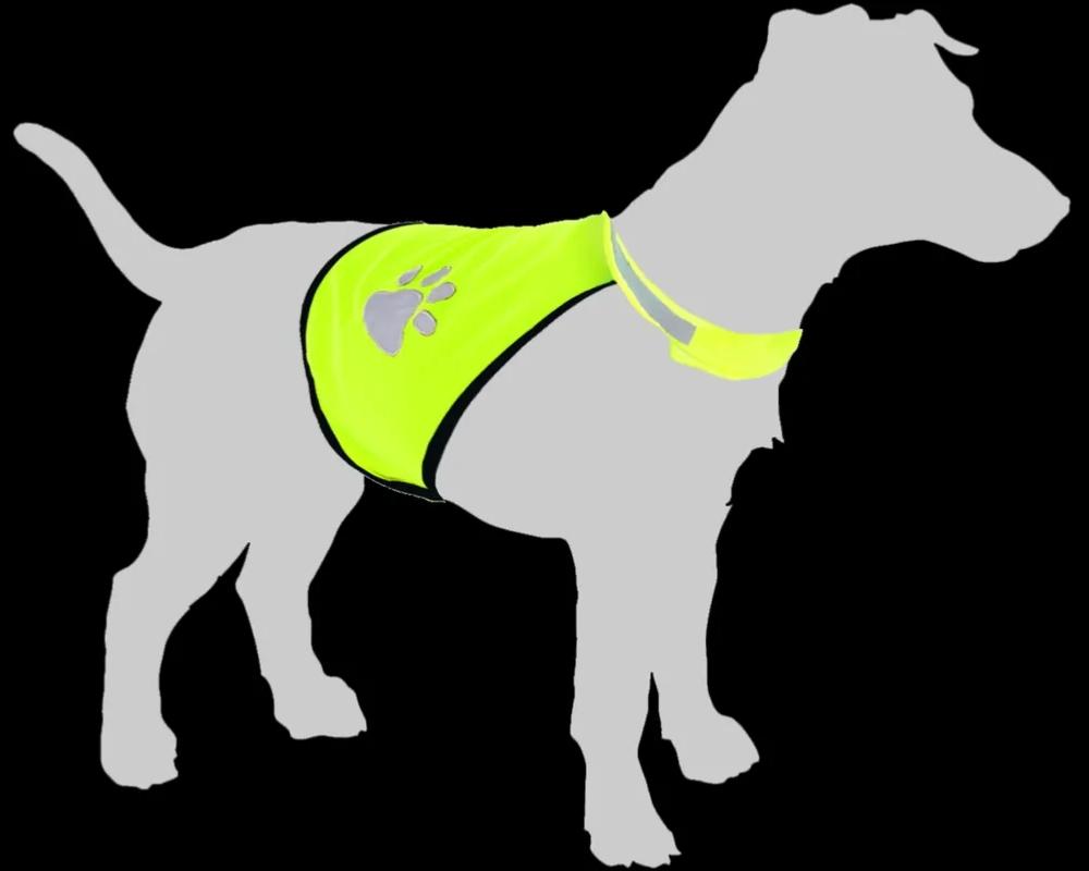 Gilet de Sécurité Fluo Jaune Léger pour Chiens