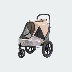 Poussette et Remorque vélo pour Chien Sporty Beige - Innopet