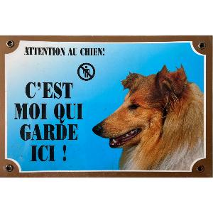 Panneau Attention au Chien Colley