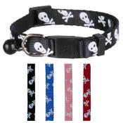 Collier Nylon Tête de mort  pour Chats
