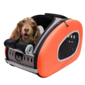 Poussette Multifonction Combo 5 en 1 pour Chien et Chat Orange -Innopet