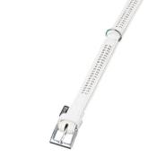 Collier Simili Cuir pour Chien Orné de Strass 2 rangs