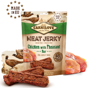 Jerky Carnilove Barres Protéinées - Poulet & Faisan 100 gr