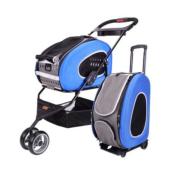 Poussette Multifonction Combo 5 en 1 pour Chien et Chat Bleu - Innopet