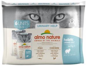 Holistic Urinary Poulet et Poisson 6x70g - Almo Nature