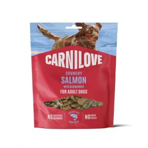 Snack Crunchy Carnilove - Saumon & Myrtilles 200 gr