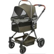 Poussette pour Chien ou Chat Vert Olive - Trixie