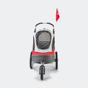 Poussette et Remorque Vélo pour Chien Luxe Rouge - Innopet