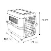Cage de Transport Taupe pour Chien Kennel taille 7, XXL