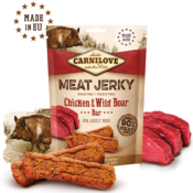 Jerky Carnilove Barres Protéinées - Poulet & Sanglier 100 gr