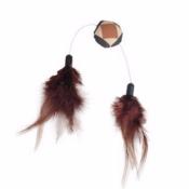 Peluche et grandes plumes Aztec - Jouet pour chats