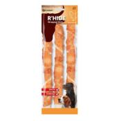 Bâton Peau de Buffle et Poulet pour Chiens 28 cm lots de 3