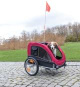 Remorque Vélo pour Chien Rouge taille M - Trixie