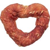 Coeur de Peau de Buffle et Magret de Canard pour Chiens 8 cm 