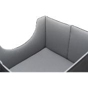 Siège de Voiture Noir et Gris pour Chien - Trixie