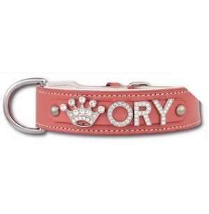 Collier pour Chiens à Personnaliser Rose Large