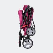 Poussette pour Chien Double Decker Rose - Ibiyaya