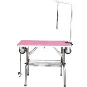 Table de Toilettage Pliante avec Roulettes pour chiens - 95 cm