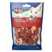 Bâton Peau de Boeuf au Boeuf et Poisson pour Chien 12 cm lot de 6 - Trixie