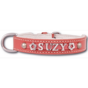 Collier pour Chiens et chats à Personnaliser Rose