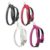 Harnais Simili Cuir pour Chien Orné de Strass