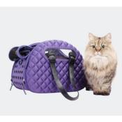 Sac de Transport Diamond Deluxe Violet pour Chien et Chat - Ibiyaya