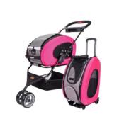 Poussette Multifonction Combo 5 en 1 pour Chien et Chat Rose - Innopet