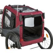 Remorque Vélo Gris/Rouge pour Chien taille M - Trixie
