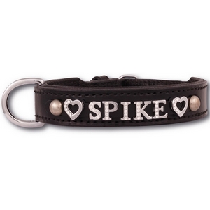 Collier pour Chiens et chats à Personnaliser Noir