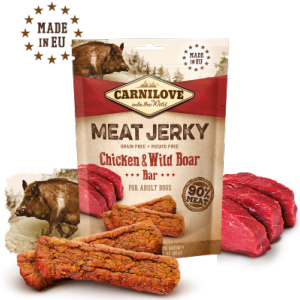 Jerky Carnilove Barres Protéinées - Poulet & Sanglier 100 gr