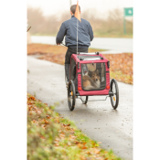 Remorque Vélo pour Chien Rouge Taille L - Trixie