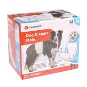 Couches pour Chiens Mâles Dipy Noir x 12 Taille M
