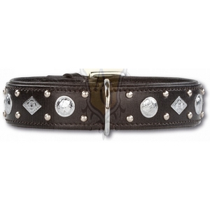 Collier Cuir pour Chien Doxtasy Royal Touch