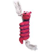 Chenille Rose avec Corde - Jouets pour Chiens - Flamingo