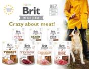 Jerky Brit Barres Protéinées - Canard & Membrane d'oeuf 80 gr