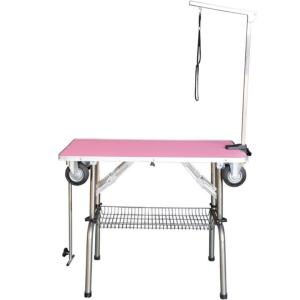 Table de Toilettage Pliante avec Roulettes pour chiens - 95 cm