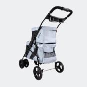 Poussette pour Chien Double Decker Gris - Ibiyaya