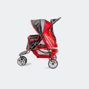 Poussette pour Chien All Terrain Rouge et Noire -  Innopet